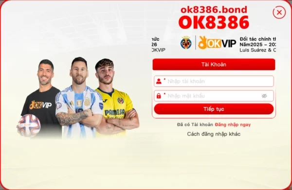 Đăng ký tài khoản OK8386 – Bắt đầu trải nghiệm ngay hôm nay